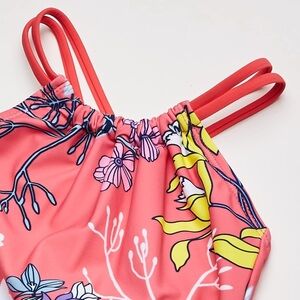 NWT Girls sz6 one piece swimsuit Kanu Surf Girls' Paige Beach Sport Halter One